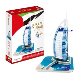 Puzzle 3D Wieżowiec Burj Al. Arab - Cubic Fun