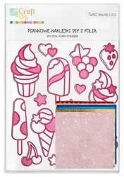 Naklejki z pianki lody 16szt - Dalprint