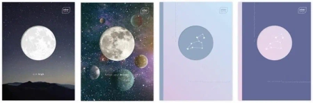 Zeszyt do słówek A6/32K kratka Shape Galaxy(10szt) - INTERDRUK