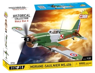 WWII Morane-Saulnier MS.406.Historical Collection 317 kl. - Cobi
