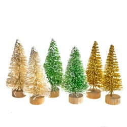 Choinki dekoracyjne 6,5cm 6szt - Dalprint dpCraft