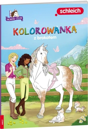 Horse Club. Kolorowanka z brokatem - praca zbiorowa