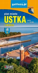 Plan miasta - Ustka i okolice 1:10 000 - praca zbiorowa