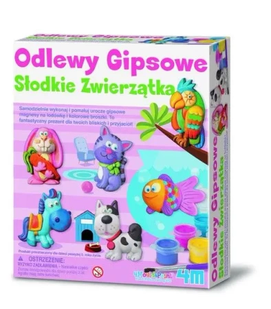 Odlewy gipsowe. Słodkie zwierzątka. - 4M
