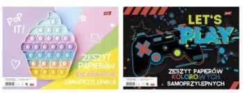 Zeszyt papierów kolorowych samoprzylepnych B4/8K - UNIPAP