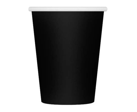 Kubeczki papierowe czarne 250ml 6szt - Godan