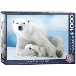 Puzzle 1000 Polar Bear&Baby 6000-1198 - Eurographics
