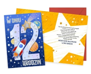 Karnet Urodziny 12 - Kukartka