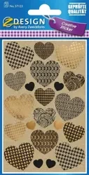 Naklejki papierowe - Serca - Zdesign