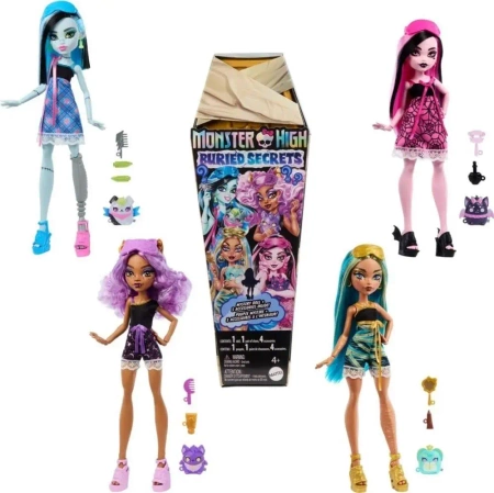 Monster High. Ukryte sekrety Lalka i akcesoria mix - Mattel