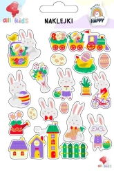 Naklejki dla dzieci Wielkanoc Zające - All4Kids