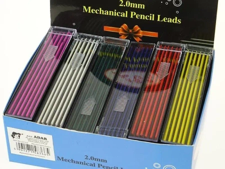 Grafity do ołówków automatycznych kolorowe (36szt) - ADAR