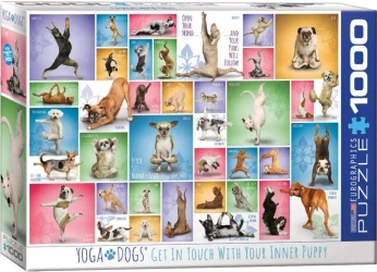 Puzzle 1000 Yoga Dogs 6000-0954 - Eurographics