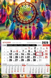 Kalendarz 2026 jednodzielny łapacz snów - Pan Kalendarzyk