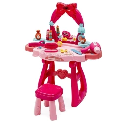 Toaletka dziecięca z muzyką i krzesełko do karmien - Baby Mix