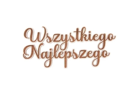 Drewniany napis - Wszystkiego najlepszego 5szt - Cresco