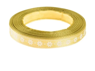 Wstążka satynowa z motywem świątecznym 25mmx22m - Brewis