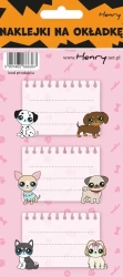 Naklejki na zeszyty - Pieski (12szt) - Henry