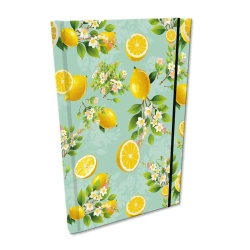 Notes A5 kratka z gumką Soft Touch Cytrusowe Kwiaty - EV-Corp