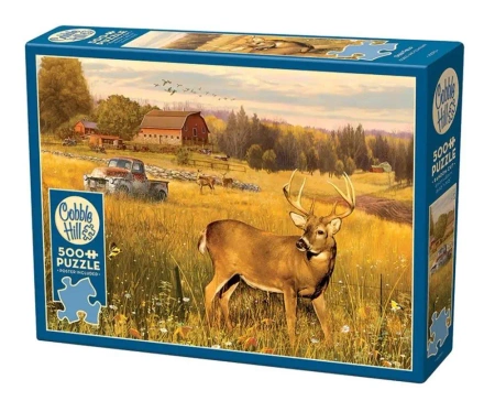 Puzzle 500 Jeleń na polu G3 - Cobble Hill