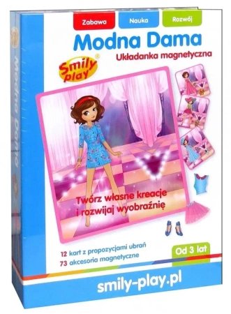 Układanka magnetyczna Modna Dama - Smily Play