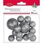 Styropianowe kulki 16/25/27mm srebrne 14szt - Titanum