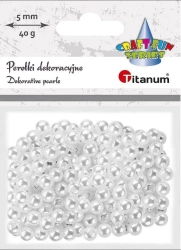 Koraliki plastikowe perełki 40g - Titanum