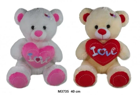 Miś z sercem 40cm MIX - Sun-Day