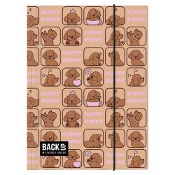 Teczka z gumką A4 BackUp 7 A17 szczeniaczki - DERFORM