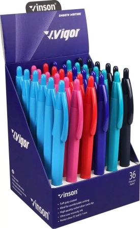 Długopis automat. Vigor G2 niebieski (36szt) - Titanum