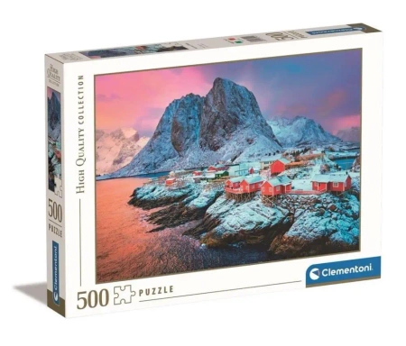 Puzzle 500 HQ Hamnoy Village - Clementoni