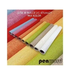 Juta w rolce kolorowa 47x182cm MIX - Penword