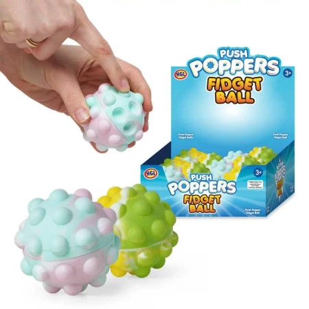 Kolorowa piłeczka z bąbelkami do wciskania Pop it - One for Fun