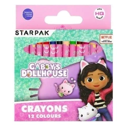 Kredki woskowe 12 kolorów Gabby's Dollhouse - STARPAK