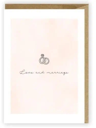 Kartka okolicznościowa, eko koperta Ślub K006 - Cardie