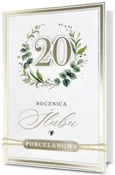 Karnet Rocznica ślubu 20 - Pan Dragon