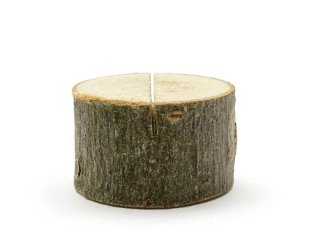 Drewniane podstawki pod wizytówki 3-4cm 6szt - PartyDeco