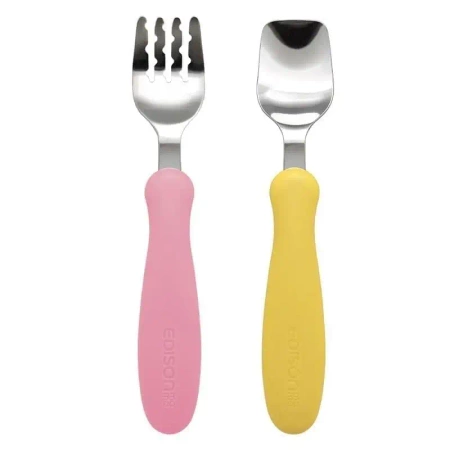 Sztućce mango/peach - edisonMAMA