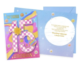 Karnet Urodziny 15 - Kukartka