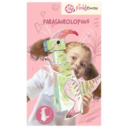 Kolorowanka 3D Dinozaur Parasaurolophus - PINK LEMON