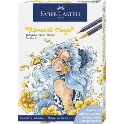 Pisak Goldfaber dwustronny 8 pisaków + akcesoria - Faber Castell