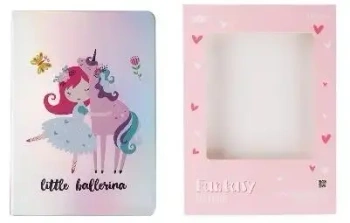 Notes holograficzny balet jednorożec 19x13,5cm - MP Main Paper