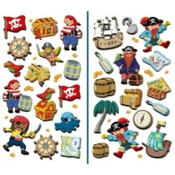 Naklejki 3D piraci MIX - Brewis