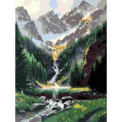 Malowanie po numerach - Miejsce w górach 40x50cm - Twoje Hobby