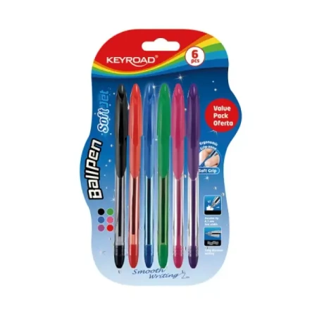 Długopis Ball Pen Soft Jet 0,7mm 6 kolorów - Keyroad