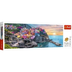 Puzzle 500 Panorama Vernazza o zachodzie słońca - Trefl