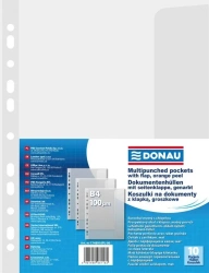 Koszulki z klapką PP B4 groszkowe 100mikr 10szt - Donau