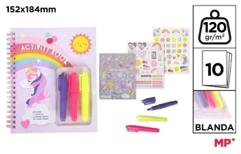 Zestaw do kolorowania z naklejkami Unicorn - MP Main Paper