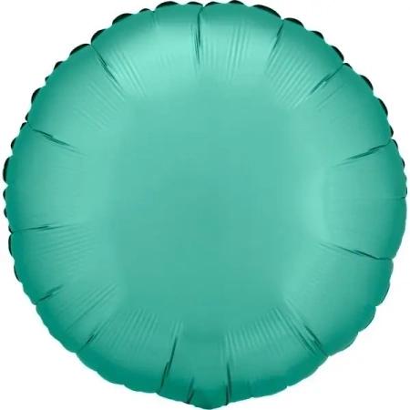 Balon foliowy Lustre Jade Green okrągły 43cm - Amscan