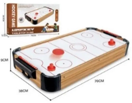 Gra stołowa Hokej na lodzie drewniana 76x38x9cm - Madej